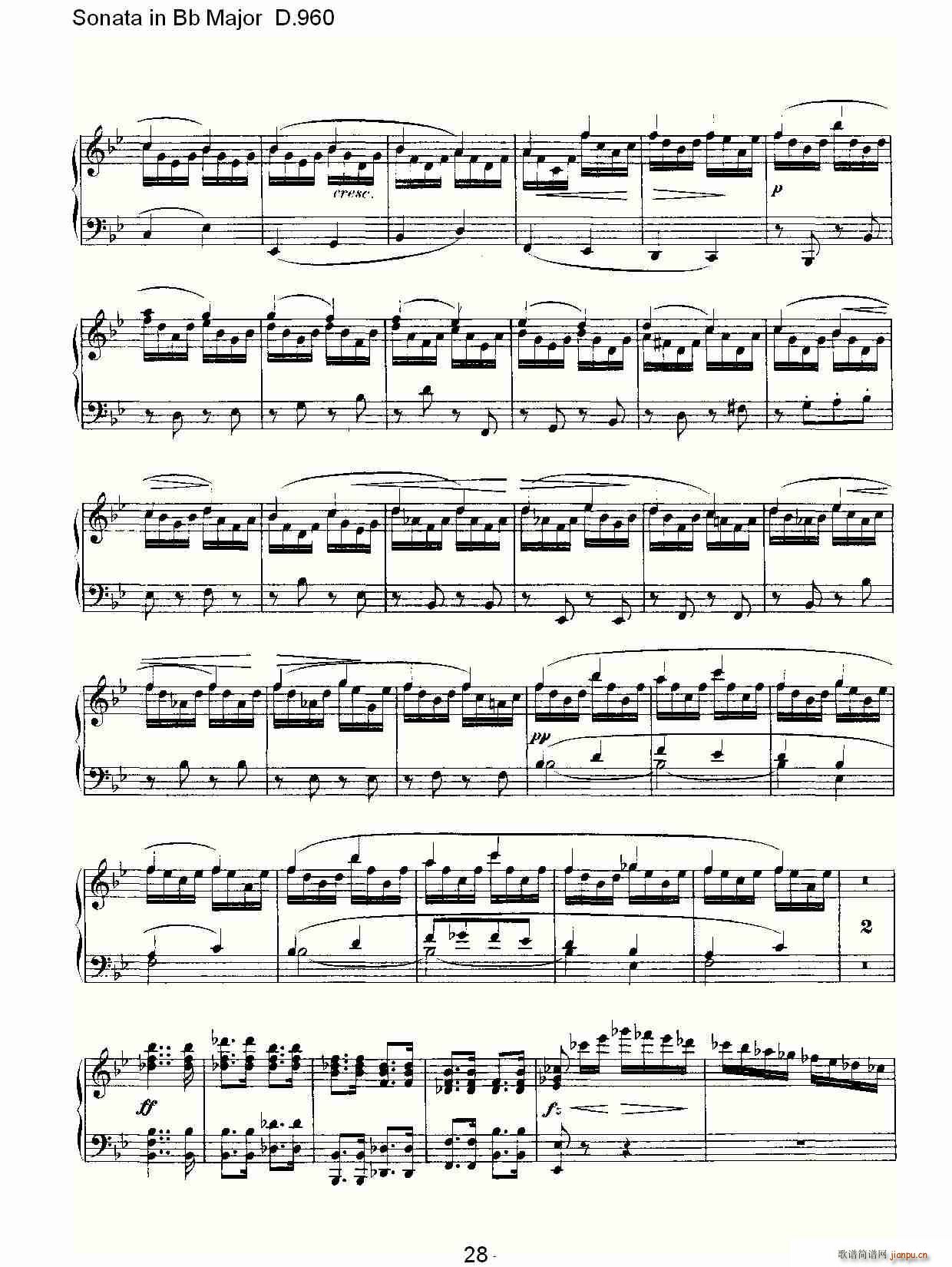 Sonata in Bb Major D.960(ʮּ)28