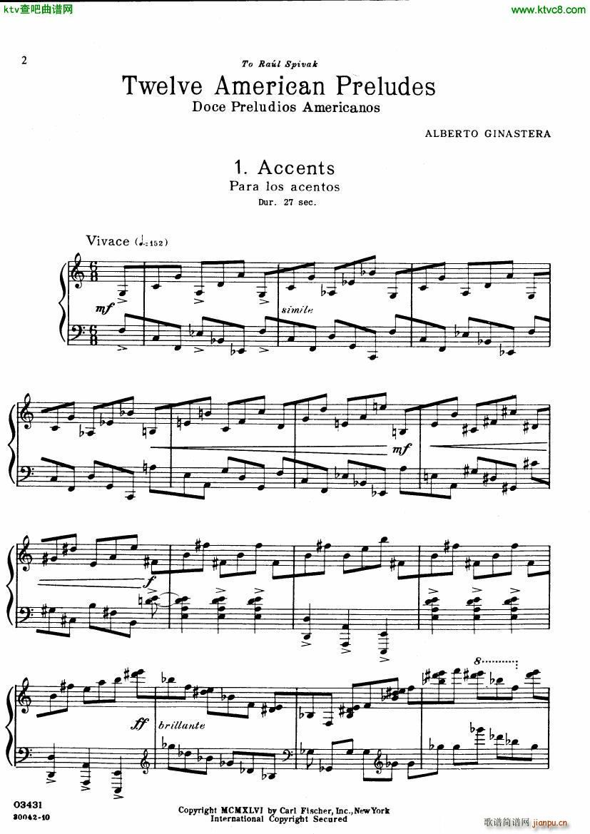 ginastera preludios americanos(V)1