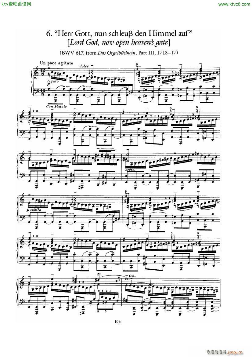 Bach Busoni Ten Chorale Preludes(V)18