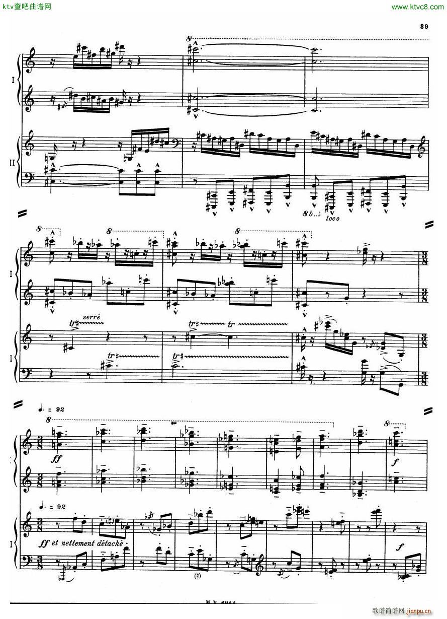 Auric Partita for two pianos(V)39