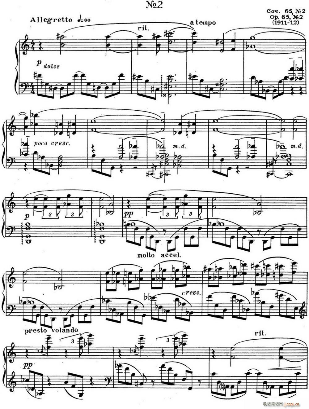 ˹e پ Op 65 No 2(V)1
