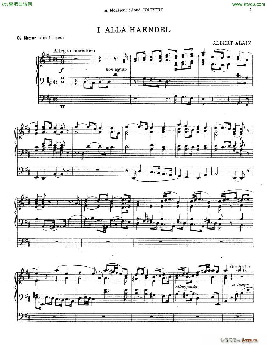 Alain Albert Pieces d Orgue 1ere Serie(V)1