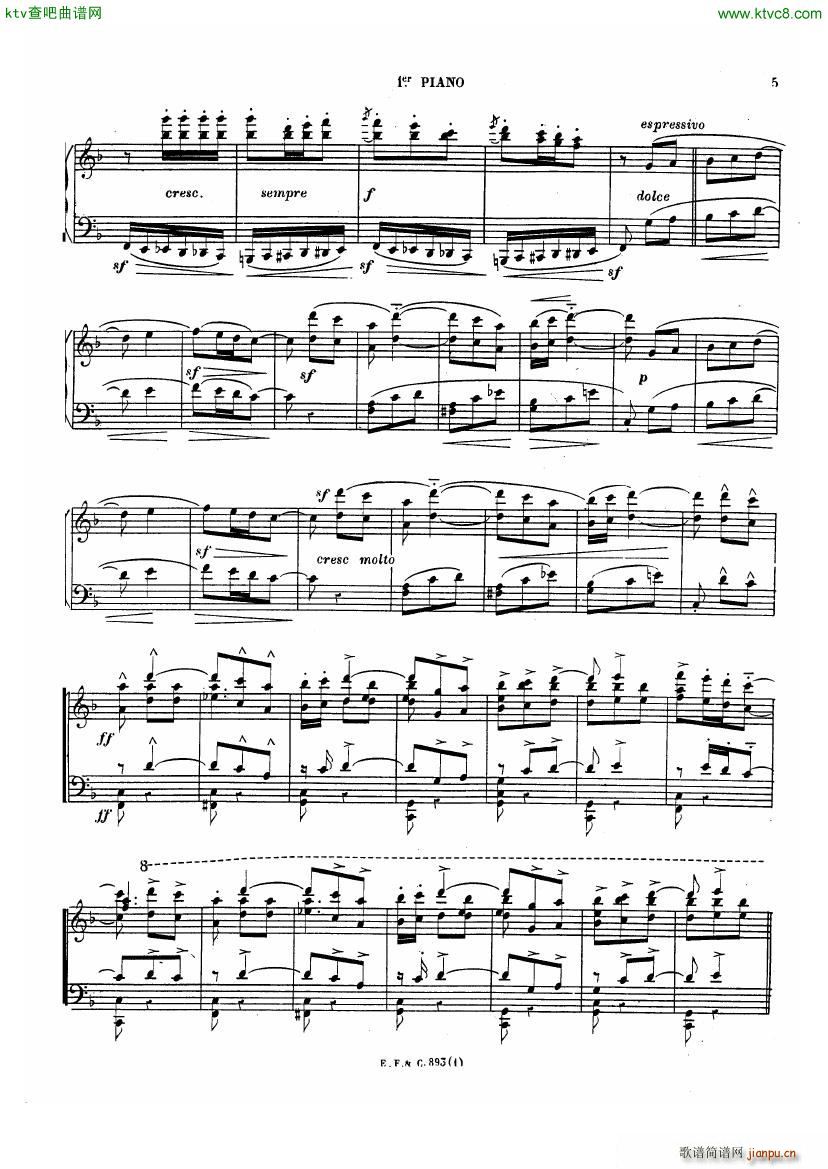 Chabrier Espana for two pianos(V)5