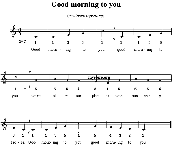 Ӣă裺GoodMorningtoyou()1