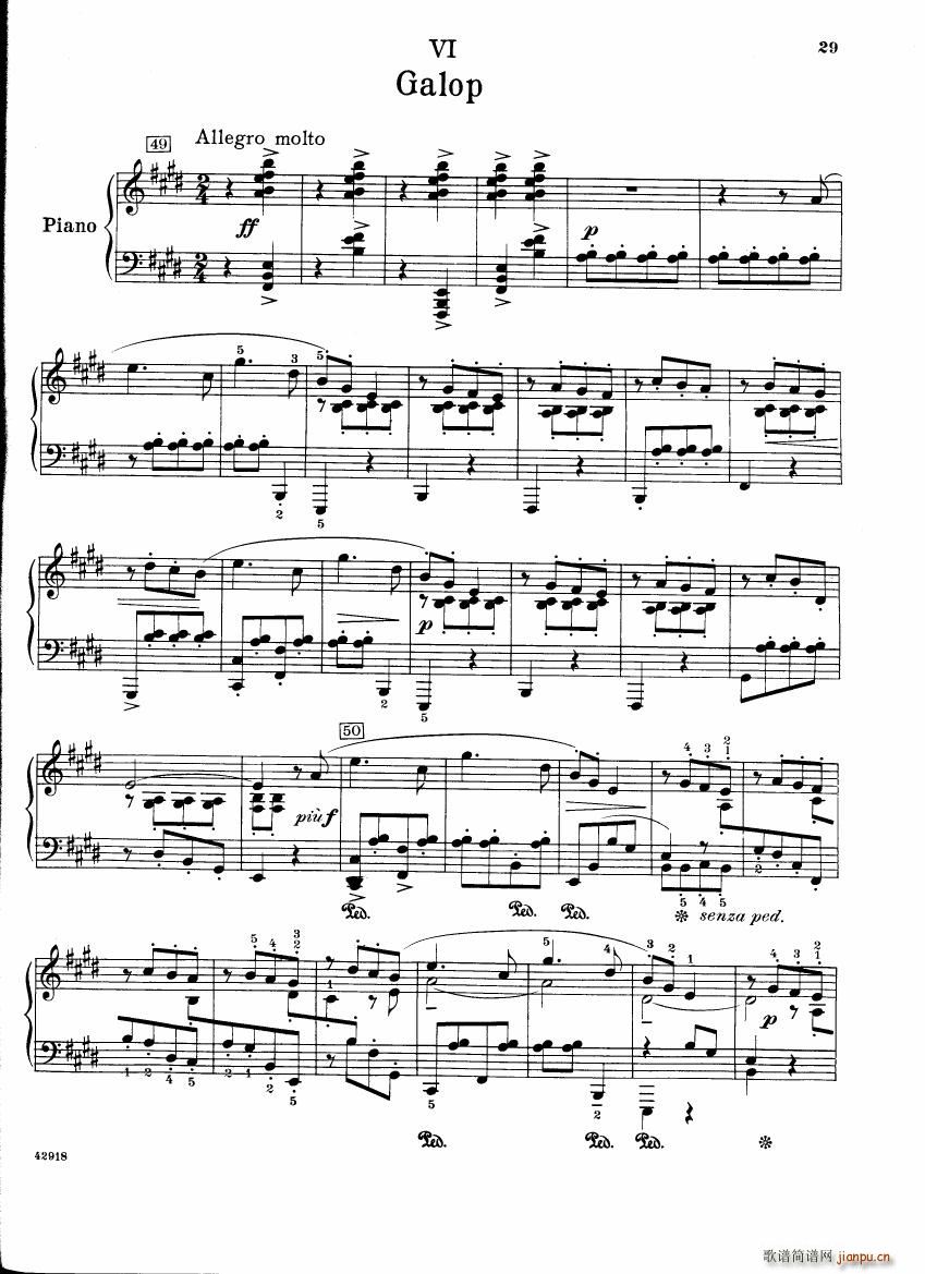 Barber op 28 Souvenirs piano solo(V)29