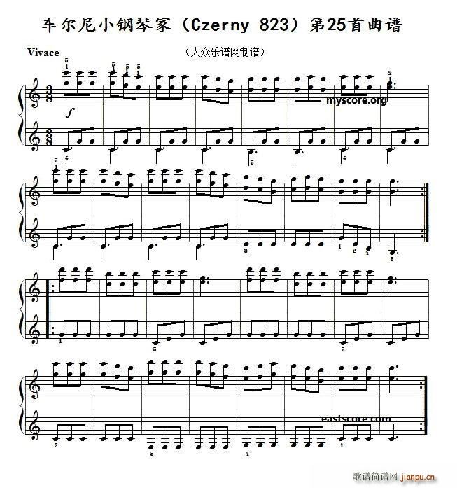 ܇(ch) Сټ Czerny 823 25 ʾ(V)1