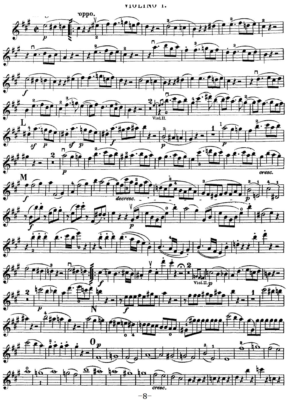 Mozart Quartet No 18 in A Major K 464 Violin 1(ʮּ)8