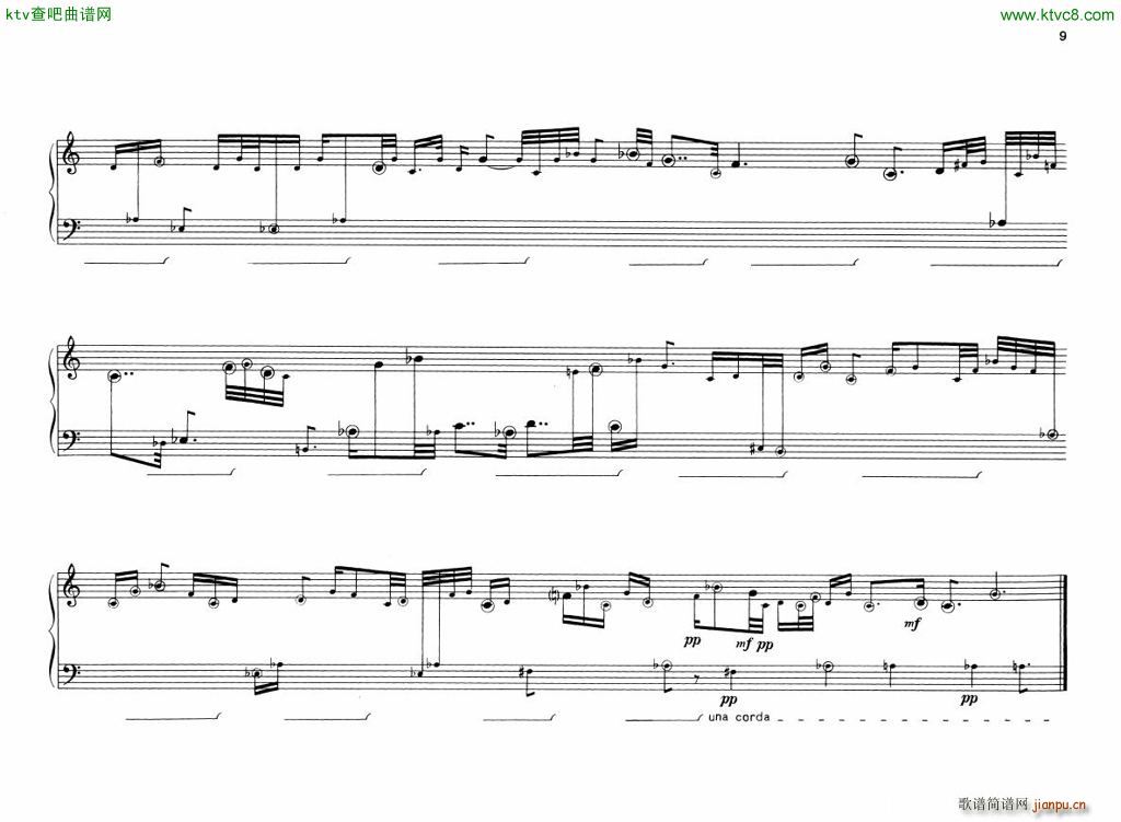 Berio 6 Encores for Piano(V)9
