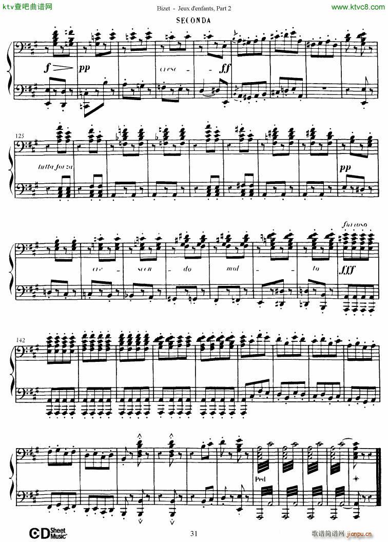 Bizet Jeaux d Enfants Part II(V)32