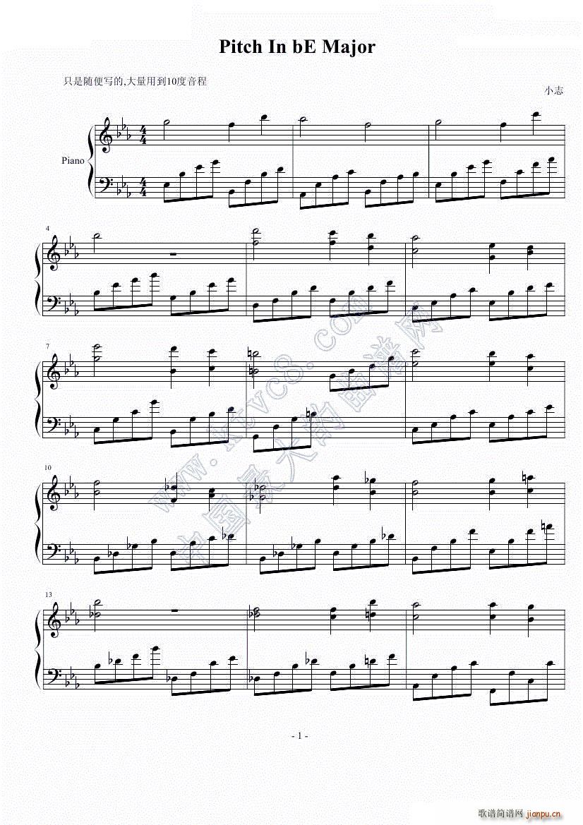 Pitch In bE Major(V)1