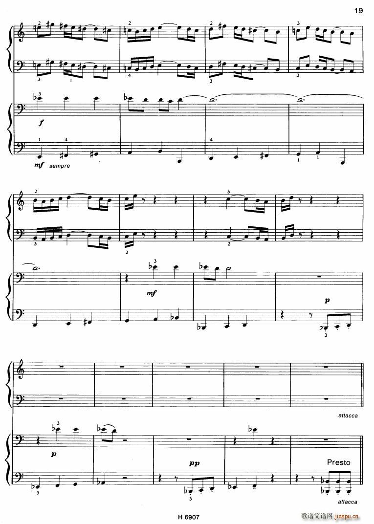 Barton Sonatina for 4 hands(V)19