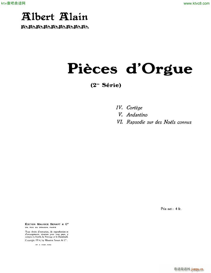 Alain Albert Pieces d Orgue 2me Serie(V)1