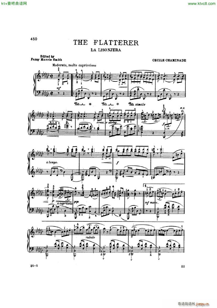 Cecile Chaminade The Flatterer(V)3