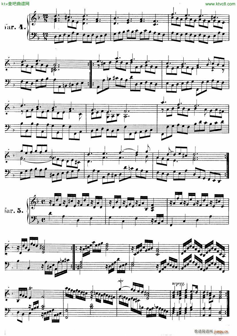 Handel Suite in D minor G112 117(V)9
