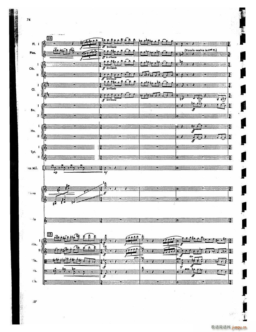 Barber op 14 Violin Concerto Score (V)33