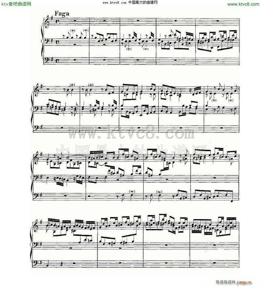 Prelude and Fugue in E Minor BWV 533 L(fng)V(ʮּ)3