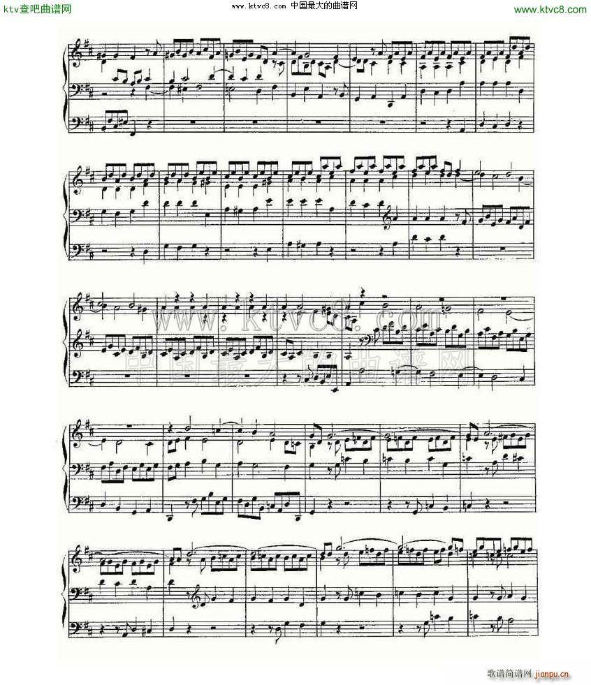 Prelude and Fugue in D Major BWV 532 L(fng)V(ʮּ)3