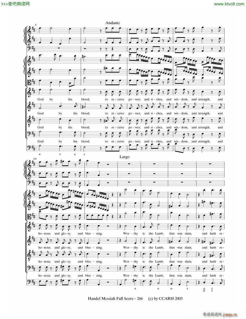 G F Handel Messiah Open Score (V)25