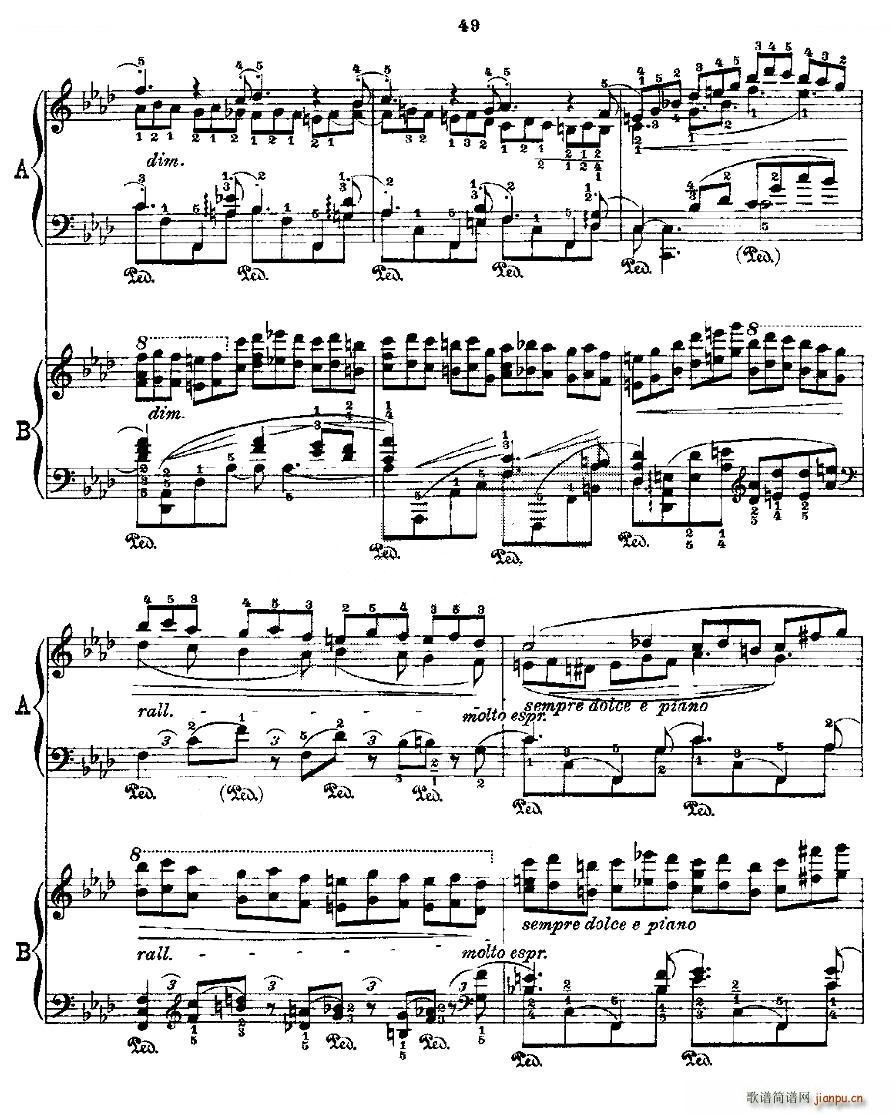 Ф  Fr Chopin Op 25 No2 3(V)11