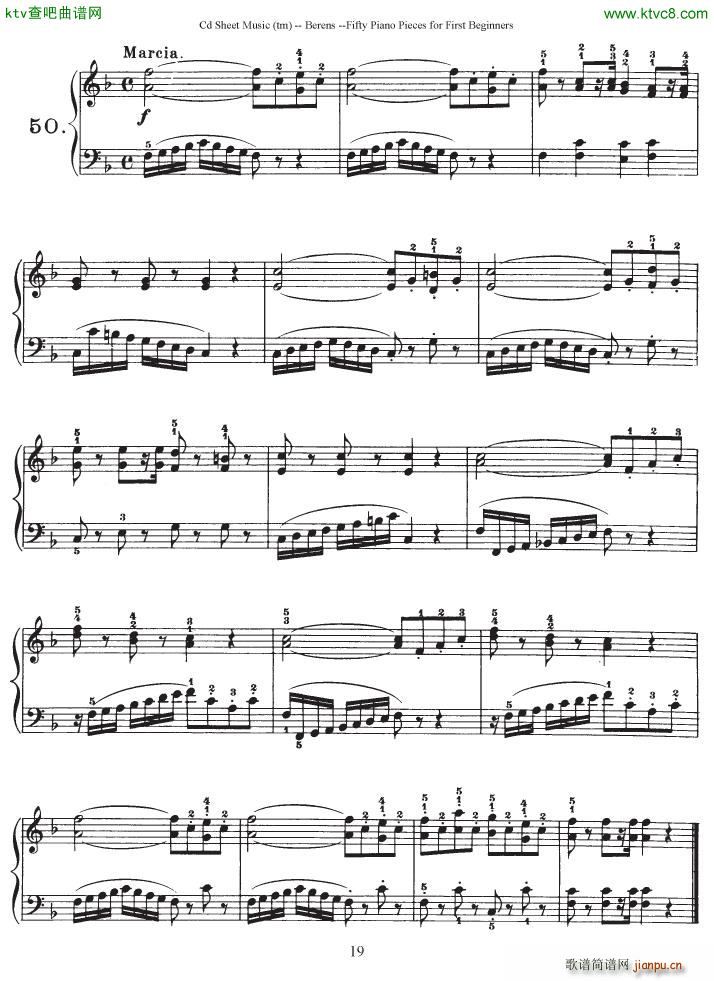 Berens op 70 50 Piano Pieces for Beginners(V)19