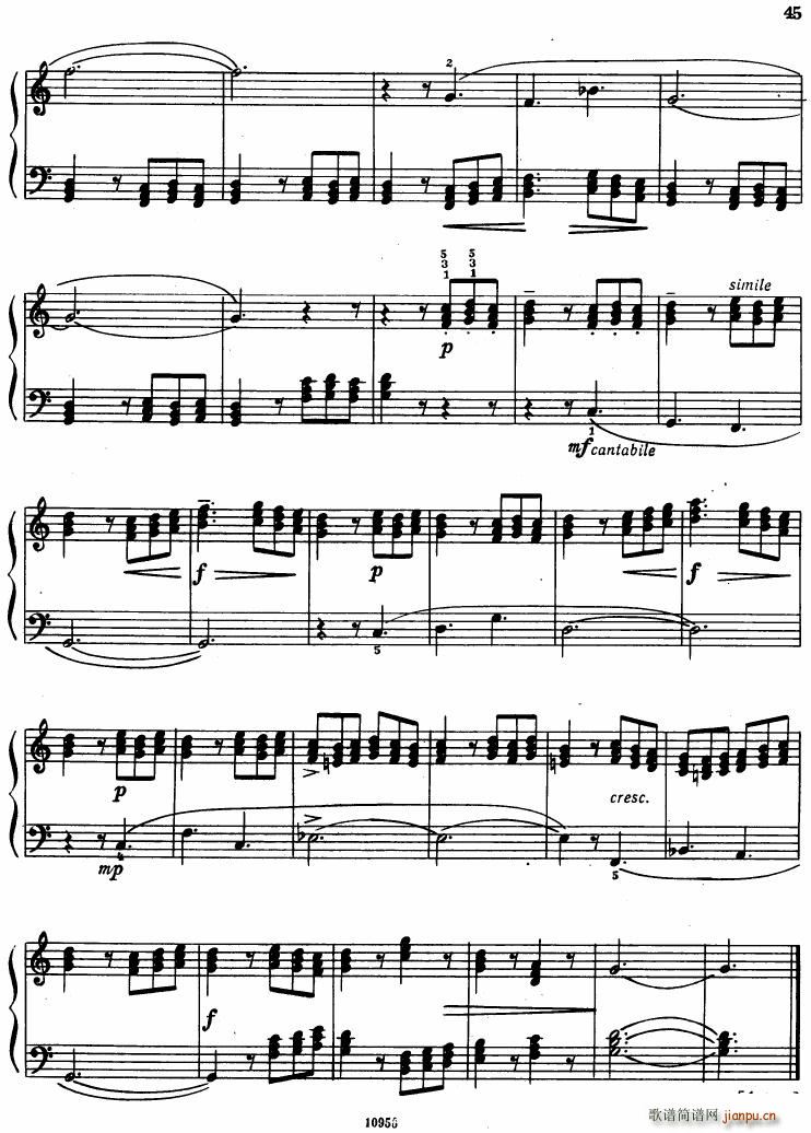 Bartok SZ 107 Mikrokosmos for Piano 67 96(V)3