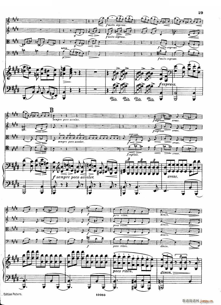 Brahms op 34 Piano Quintet f minor score һ(V)28
