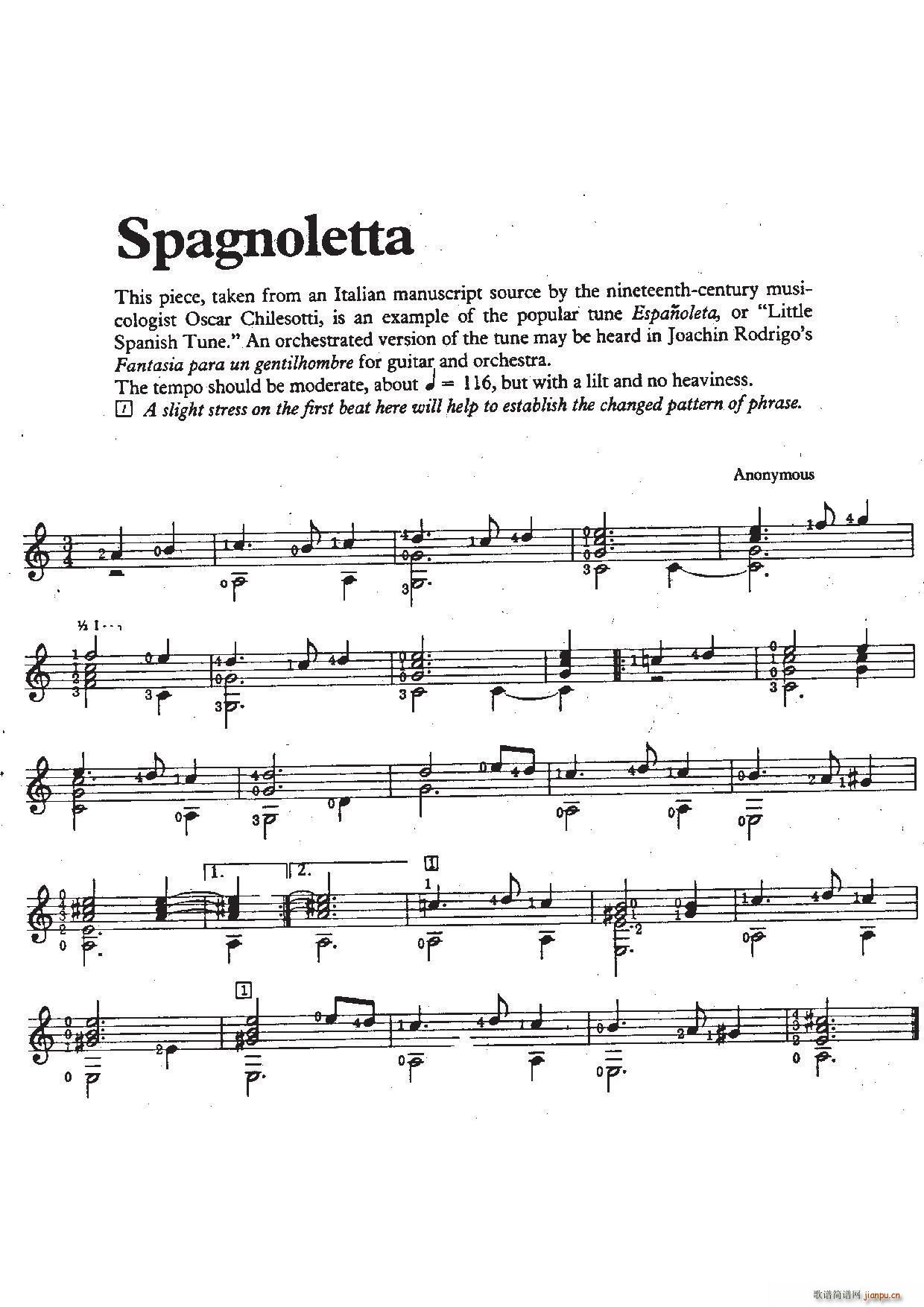 spagnoletta ŵ伪(V)1