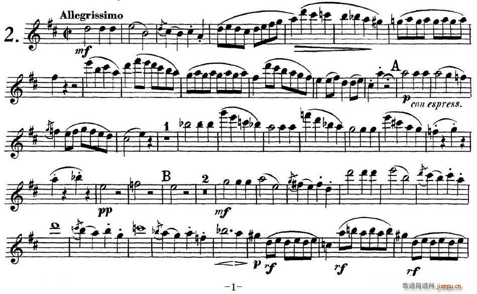 L(chng)ѶྚOp 10 Flute 1 No 2(ѺV)1