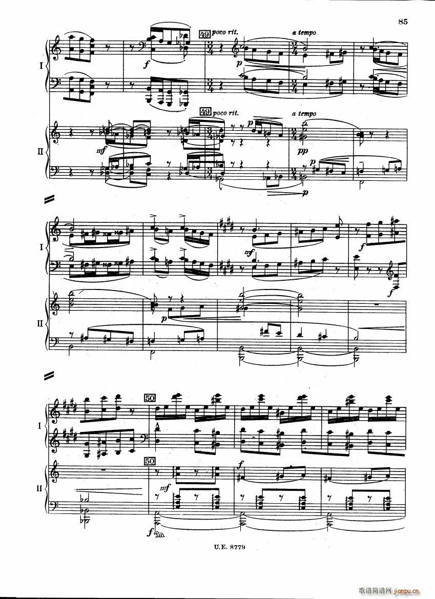Bartok SZ 83 Piano Concerto 1 2p reduct (V)42