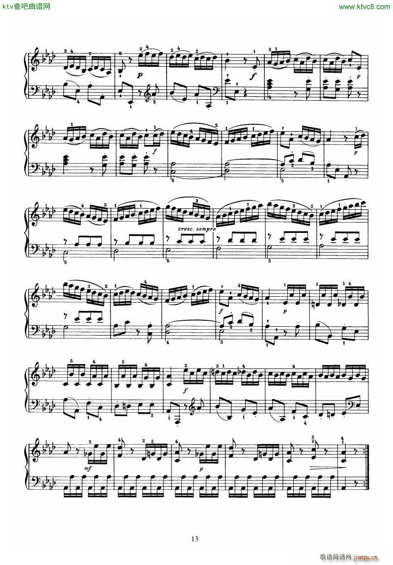 Piano Sonata No 46 in Ab(V)13