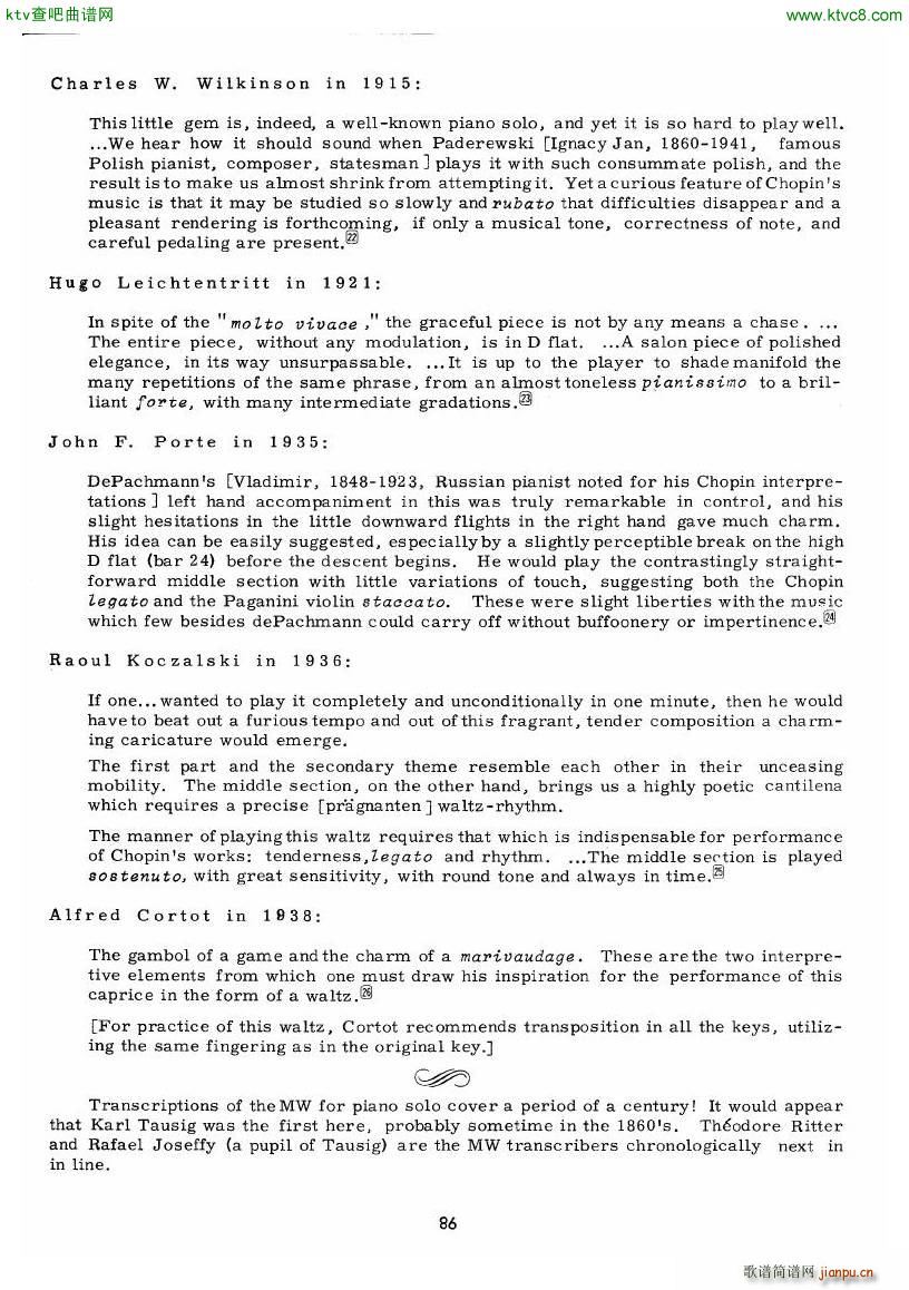 chopin minute waltz transcriptions collection (V)34
