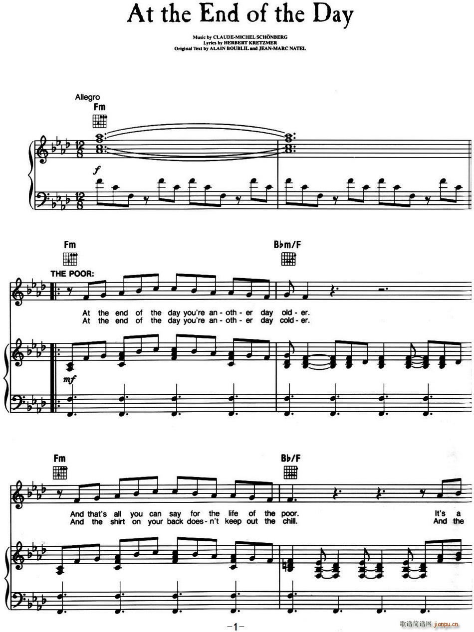 At the End of the Day (l ) K Les Miserables x(ʮּ)1