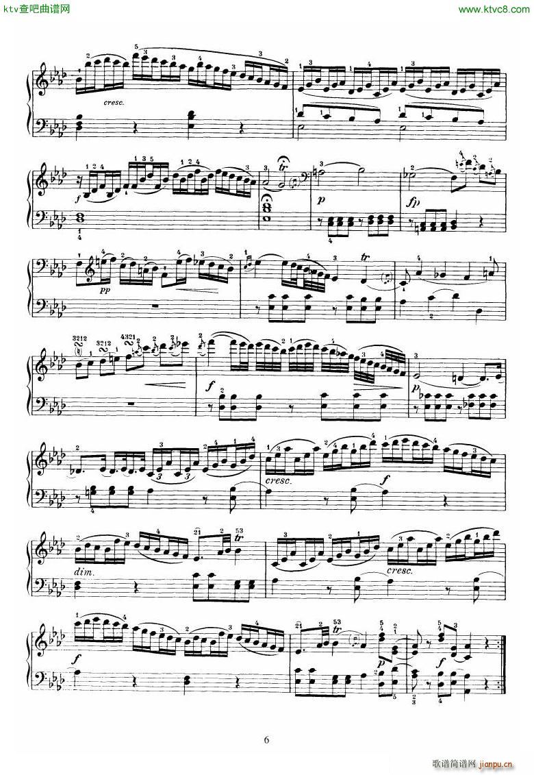 Piano Sonata No 46 in Ab(V)6