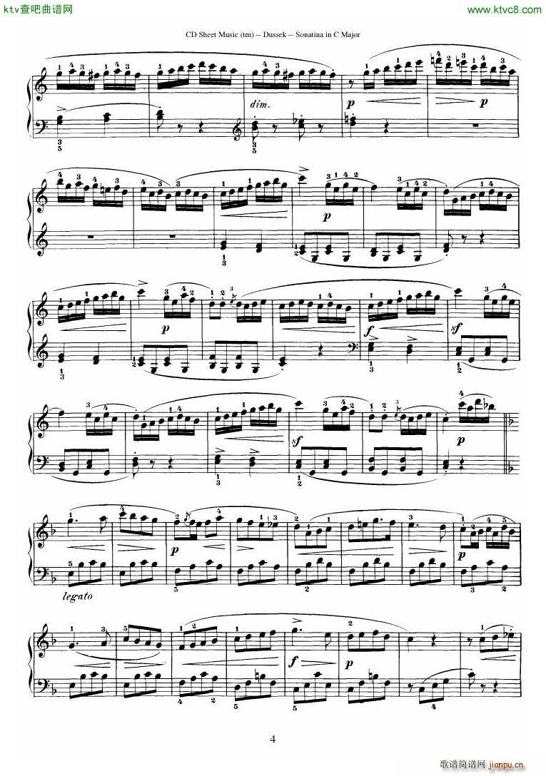 Dussek Sonatina in G Major(V)9