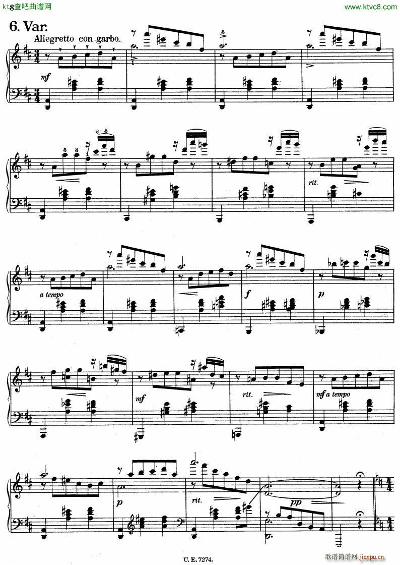 Haba variations on schumann(V)6