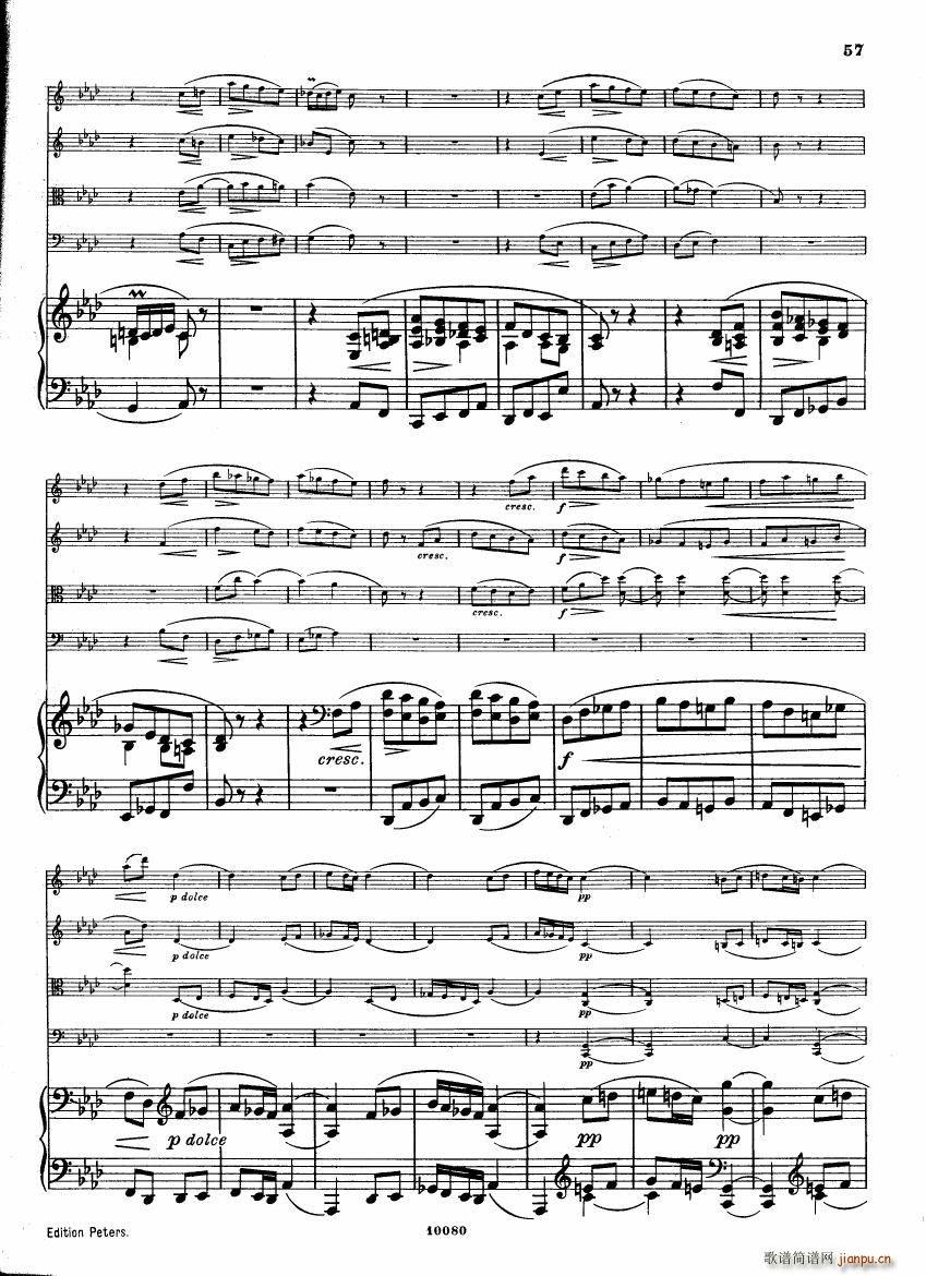 Brahms op 34 Piano Quintet f minor score (V)15