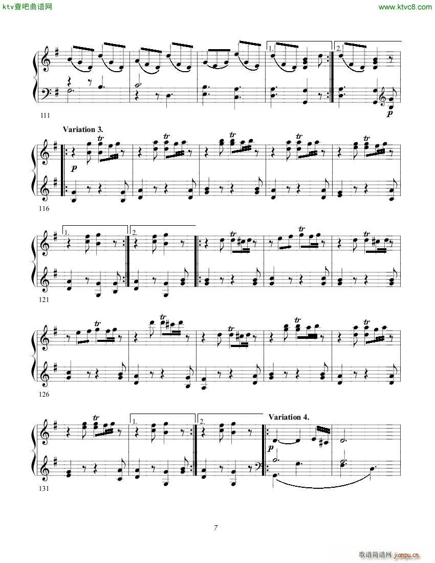 Clementi op 1a No 3 Sonate G major(V)7