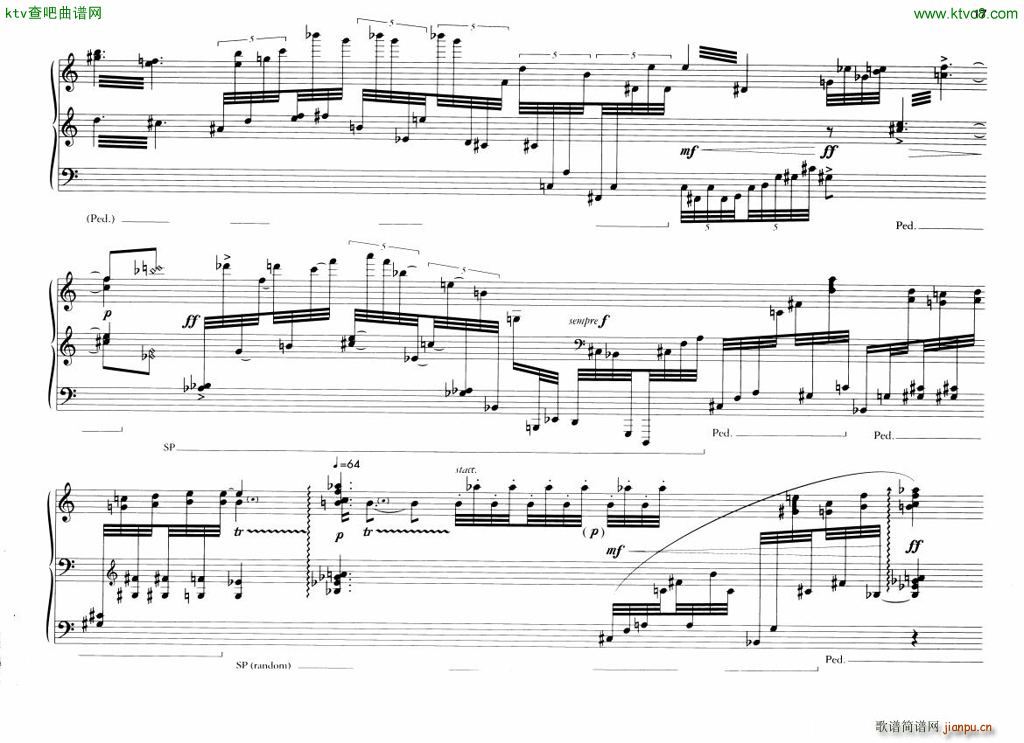 Berio 6 Encores for Piano(V)17