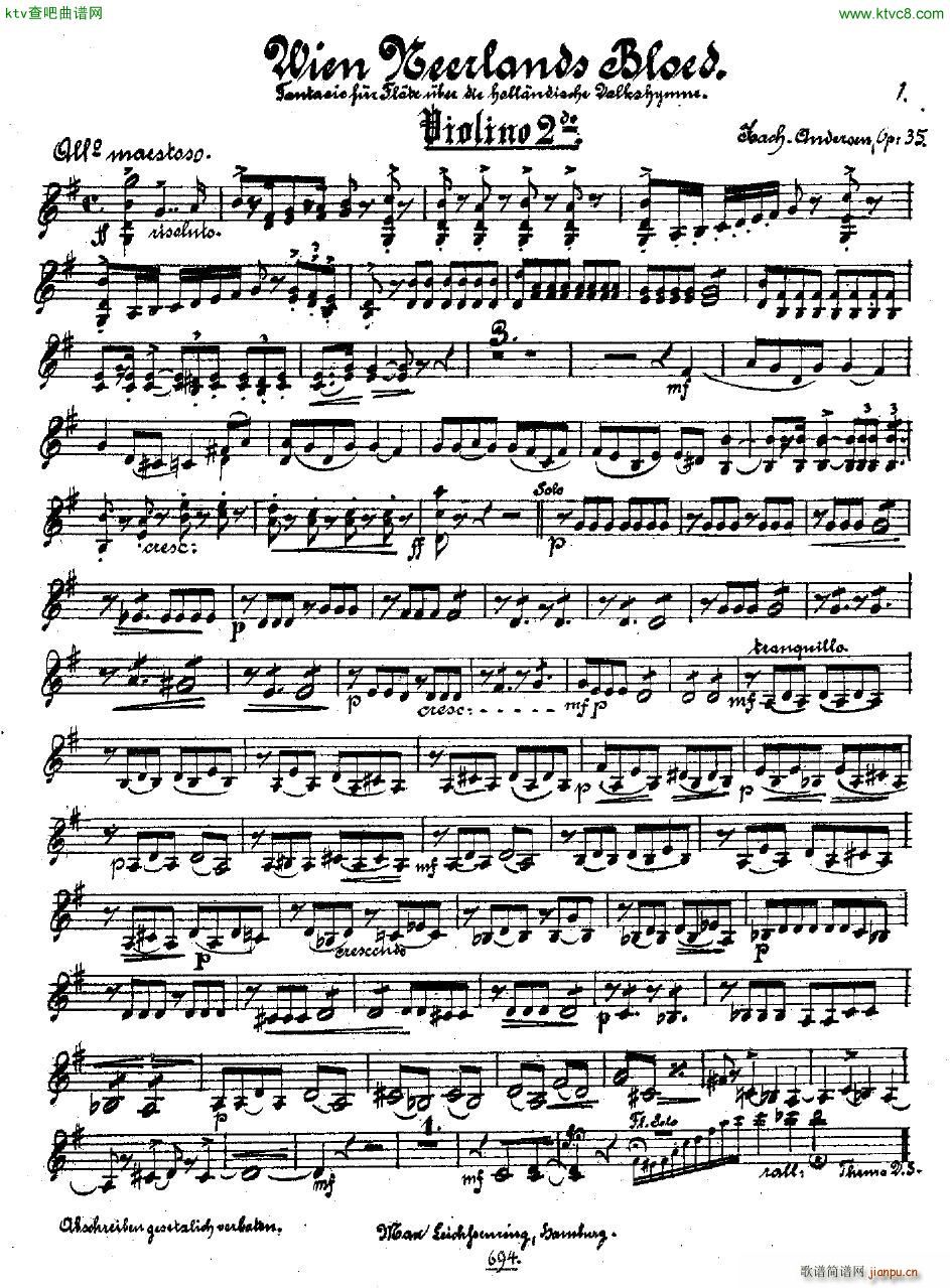 Andersen op 35 Wien Neerlands Bloed orch pts(V)6