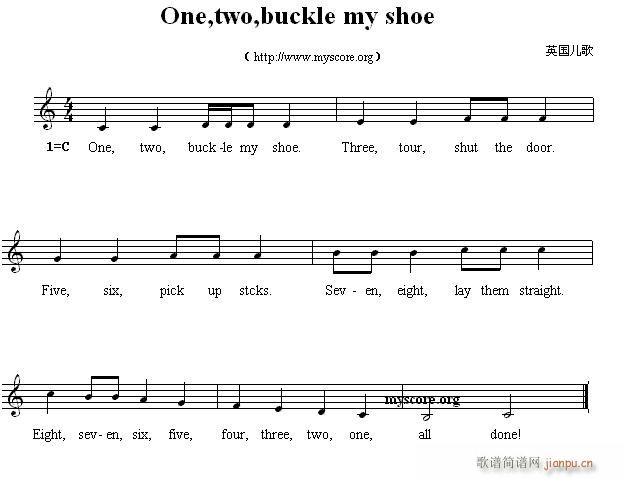Ӣă One two buckle my shoe(ʮּ)1