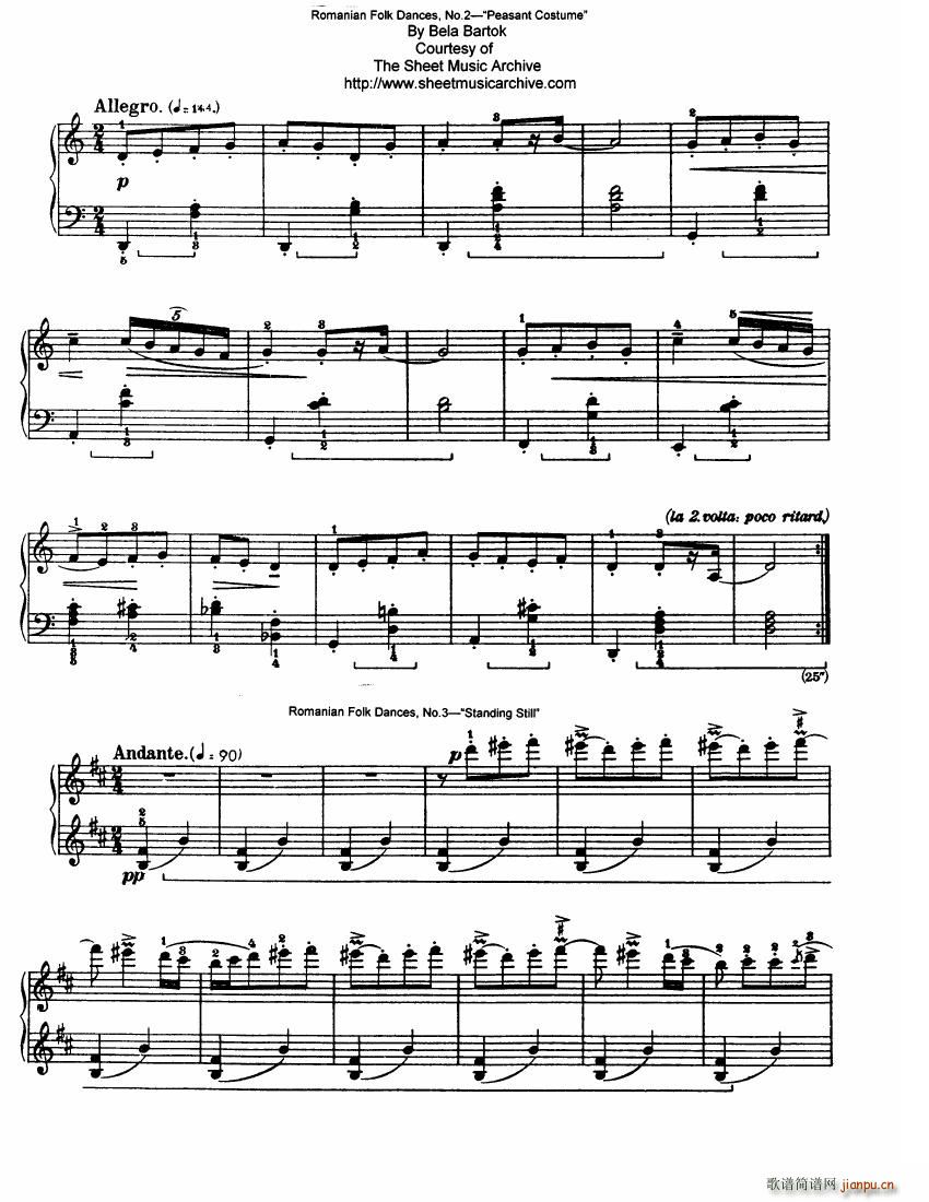 Bartok SZ 56 Six Romanian Folkdances(V)3
