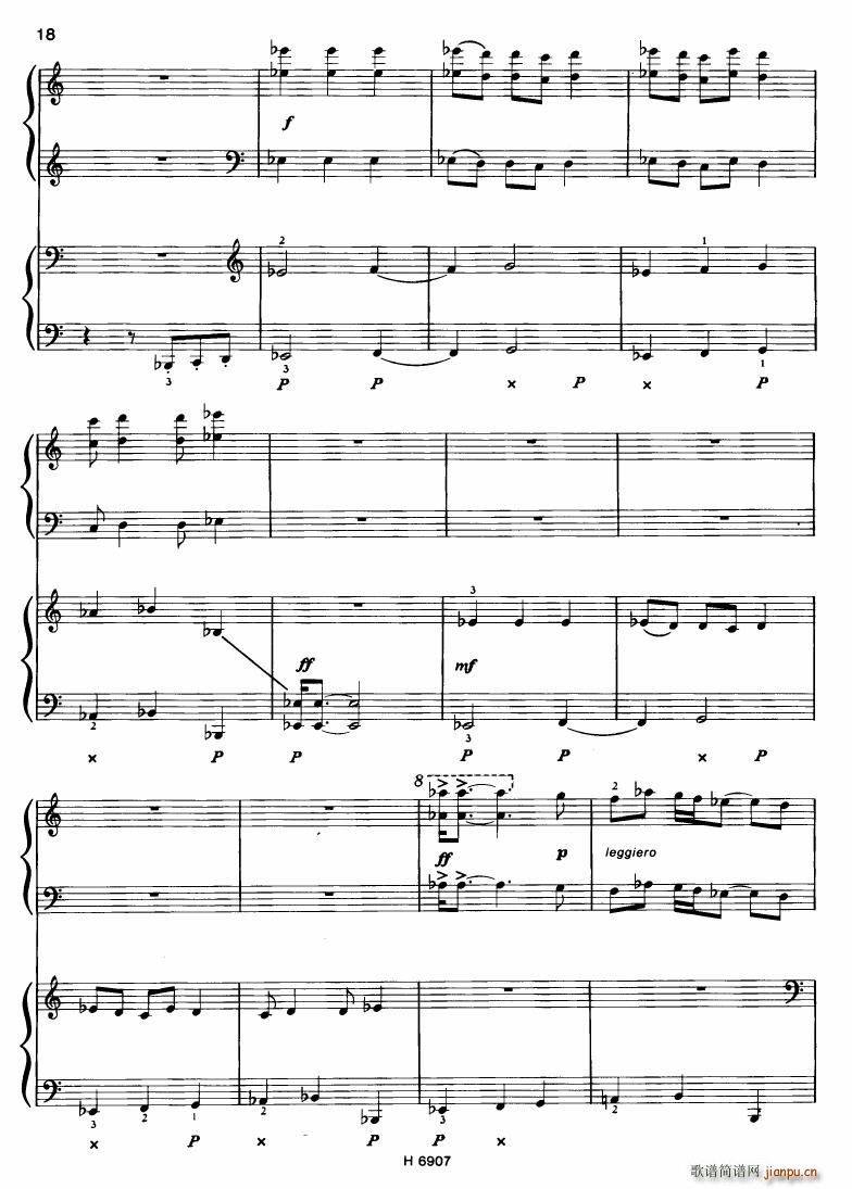 Barton Sonatina for 4 hands(V)18