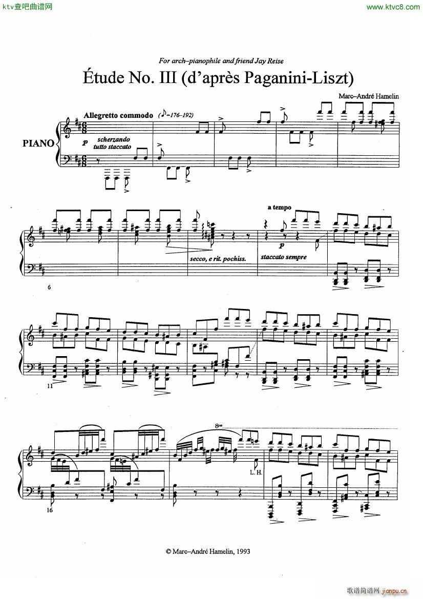 Etude No 3 La Campanella D aprs Paganini Liszt(V)1