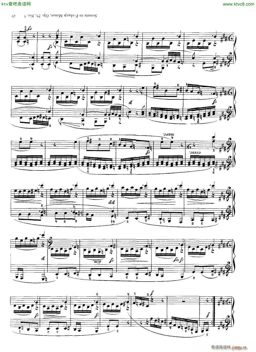 Clementi 25 5 Sonata Fsharp minor(V)19