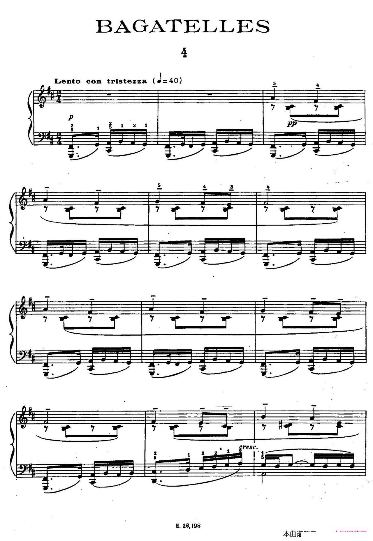 Ten Bagatelles Op 5 10��СƷ 4 bС�{(ʮ�ּ�����)1