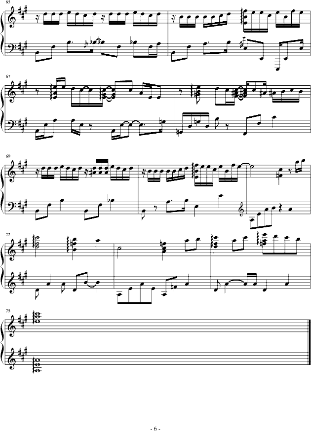 One more time, One more chance PIANO ver.(V)6