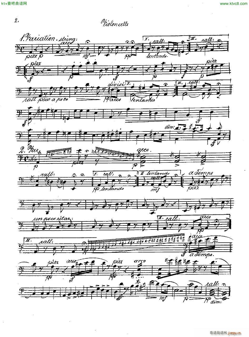 Andersen op 2 Ungarische Fantasie orch parts(V)15