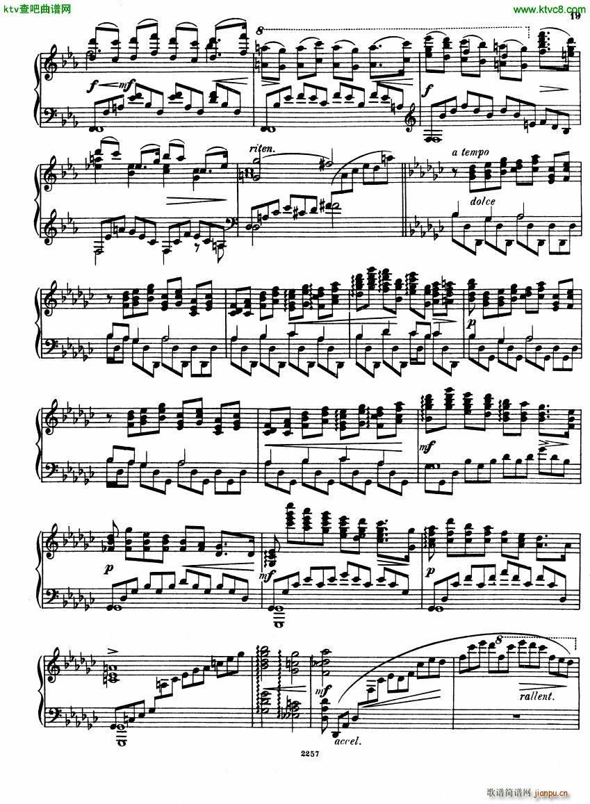 Glazunov Theme et Variations Op 72(V)19