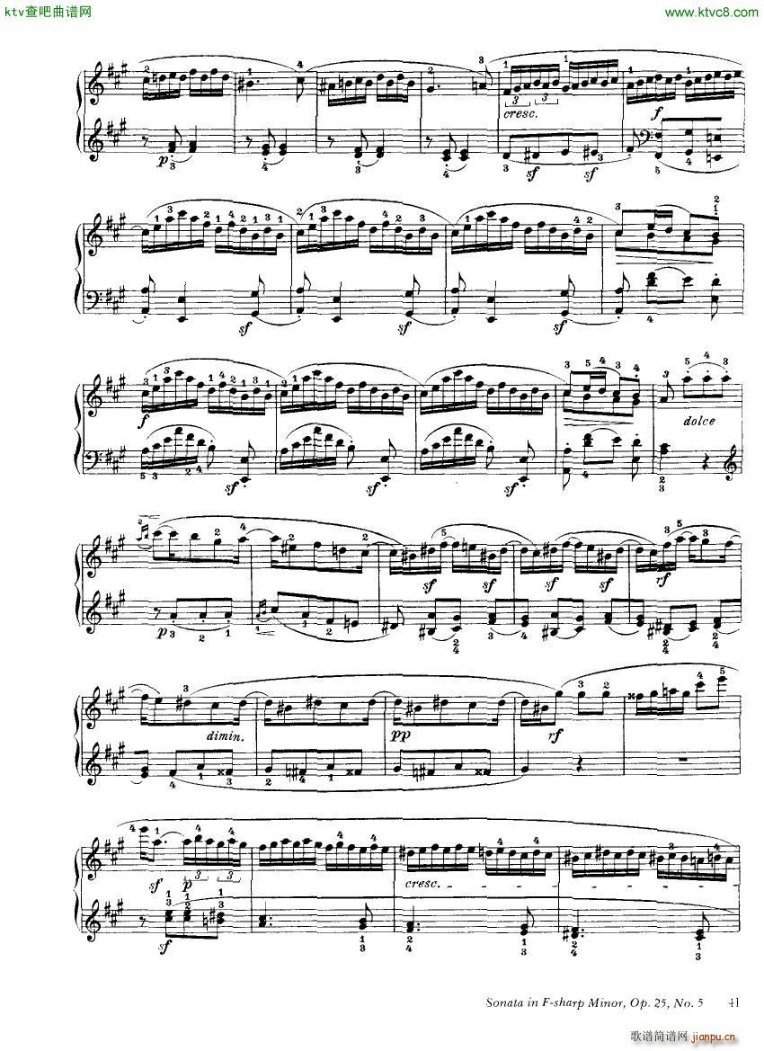 Clementi 25 5 Sonata Fsharp minor(V)3