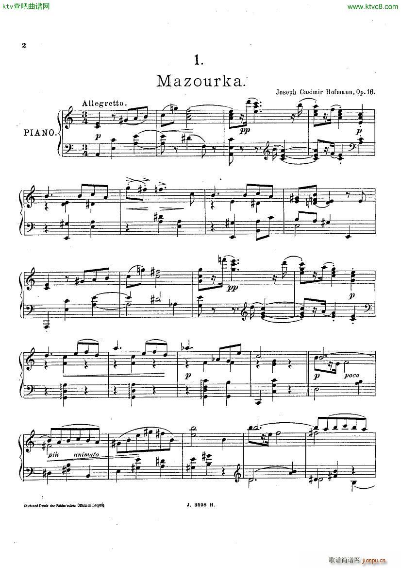 hofman mazurka(V)1